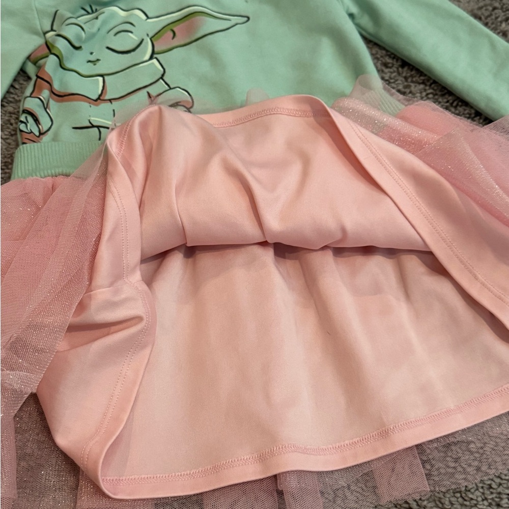 Kids grogu long sleeve Dress - Picture 3 of 3